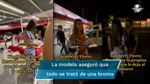 A Kimberly Flores le llueven críticas por llevarse la propina de un mesero