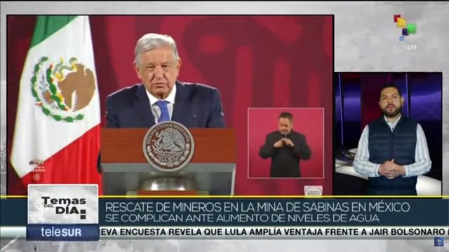 México: Labores de rescate de los mineros se complican ante aumento de niveles del agua