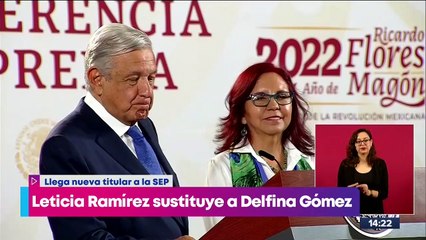 Leticia Ramírez sustituye a Delfina Gómez en la SEP