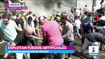 Explotan fuegos artificiales en centro comercial de Armenia
