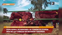 Expo rural de Misiones: se comercializaron más de 150 cabezas de bovinos y equinos