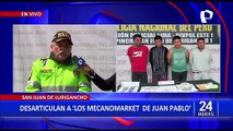 SJL: PNP destapa dos bandas criminales organizadas por extranjeros y peruanos