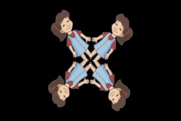 Dragon Tales kaleidoscope promo test (After Effects)