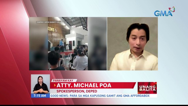 Panayam kay Atty. Michael Poa, Spokesperson, DepEd | UB
