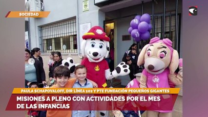 Sala cinco Misiones a pleno con actividades por el mes de las infancias
