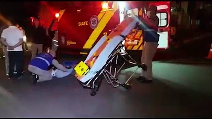 Entregador fica ferido após acidente de trânsito no Bairro Neva