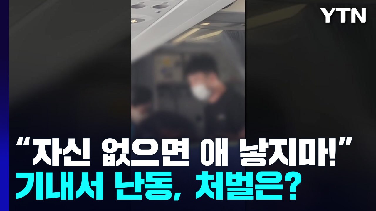 [뉴스라이더] 비행기서 아기 울자 난동 부린 남성...처벌 수위는? / YTN
