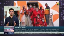 Venezuela recibe a los equipos técnicos que ayudaron a sofocar incendio en Matanzas