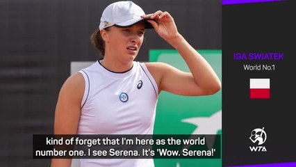 Swiatek too shy to approach retiring Serena