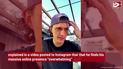 Tom Holland Is Taking Social Media Break