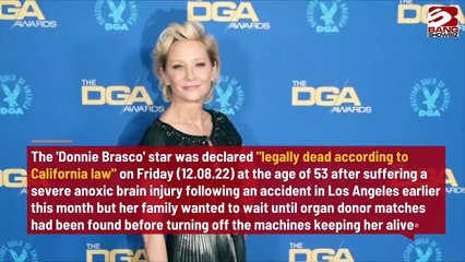 Anne HecheIs Peacefully Taken Off Life Support