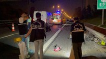 Beykoz'da TEM Otoyolu'nda feci kaza