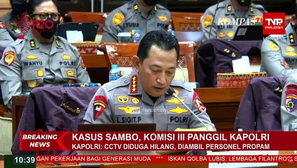 Usut Kasus Kematian Brigadir J, Kapolri: CCTV Hilang Diambil Anggota Propam dan Personel Bareskrim