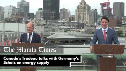 Canada's Trudeau talks with Germany's Scholz on energy supply