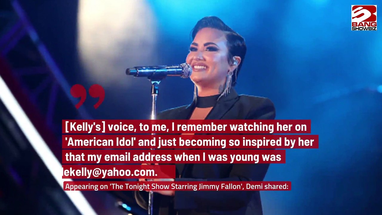Demi Lovato Admits To Using A Kelly Clarkson Inspired Email Address