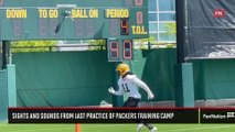 Sights and Sounds from Last Practice of Packers Training Camp