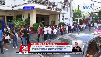 Colegio de San Lorenzo: Wala pang eksaktong petsa kung kailan maibibigay ang refund sa tuition at credentials ng mga estudyante | 24 Oras