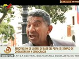 Ciudadanos respaldan proceso de renovación de las bases del PSUV