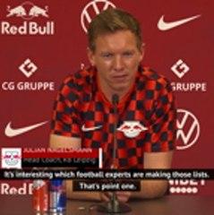 Nagelsmann dumbfounded at Ronaldo omission from top 50 most valuable players list