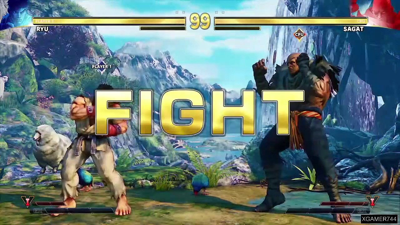 Street Fighter V - Ryu Vs. Sagat (LEVEL 8)