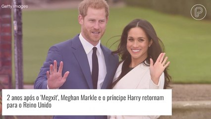 2 anos após o 'Megxit', Meghan Markle e o príncipe Harry retornam para o Reino Unido