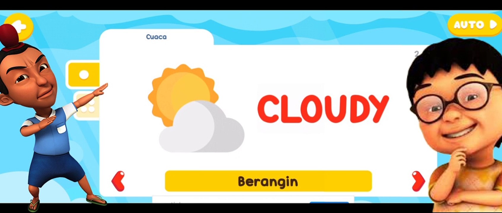 Belajar cuaca,,upin ipin,ehsan