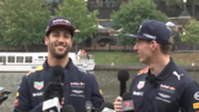 Ricciardo teases Verstappen over age