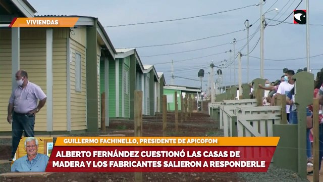 Alberto Fernández cuestionó las casas de madera y los fabricantes salieron a responderle