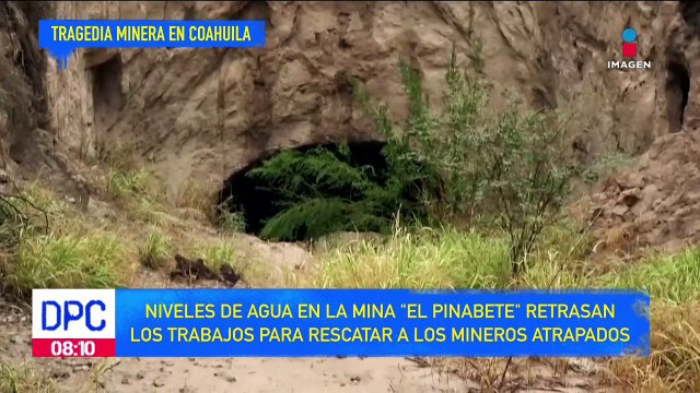 Mineros en Coahuila: niveles de agua en la mina retrasan trabajos de rescate