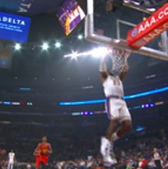 LeBron and Kobe shake hands after alley-oop