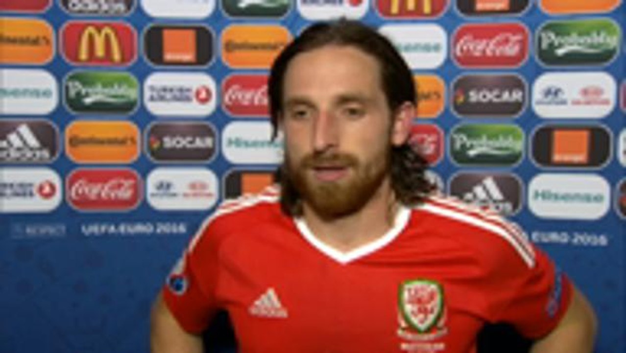 Post-match flash interview Joe Allen