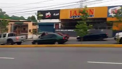 Así lucía el Bulevar San Rafael, por accidente en Ruta al Atlántico