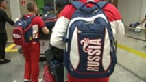 Russian athletes arrive in Brazil