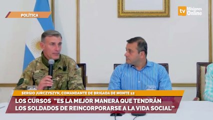 Los cursos de capacitación “es la mejor manera que tendrán los soldados de reincorporarse a la vida social”