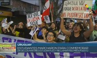Estudiantes uruguayos rememoran Día de los Mártires Estudiantiles
