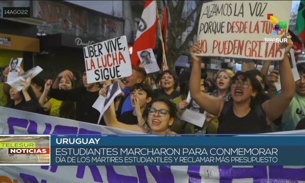 Estudiantes uruguayos rememoran Día de los Mártires Estudiantiles