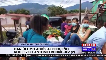 ¡Amarga despedida! Dan último adiós a pequeñito perpetrado por su papá en Danlí