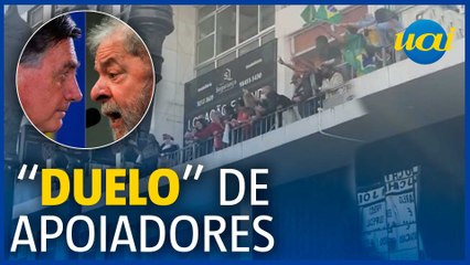 Apoiadores de Bolsonaro e de Lula  'duelam' em JF