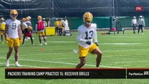 Packers Training Camp Practice 15 Receiver Drills
