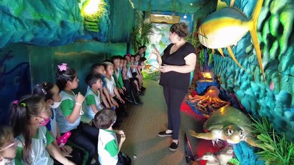 Container Vida Marinha encanta alunos de Ivaiporã; veja