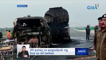 20 patay sa pagsalpok ng bus sa oil tanker | Saksi