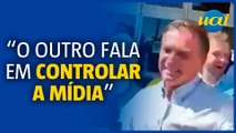 Bolsonaro ironiza jornalistas que o criticam