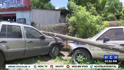 ¡Se dio a la fuga! Rastrero "manudo" arranca postes y daña vehículos en SPS