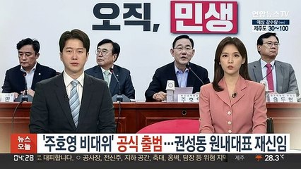 '주호영 비대위' 공식 출범…권성동 원내대표 재신임