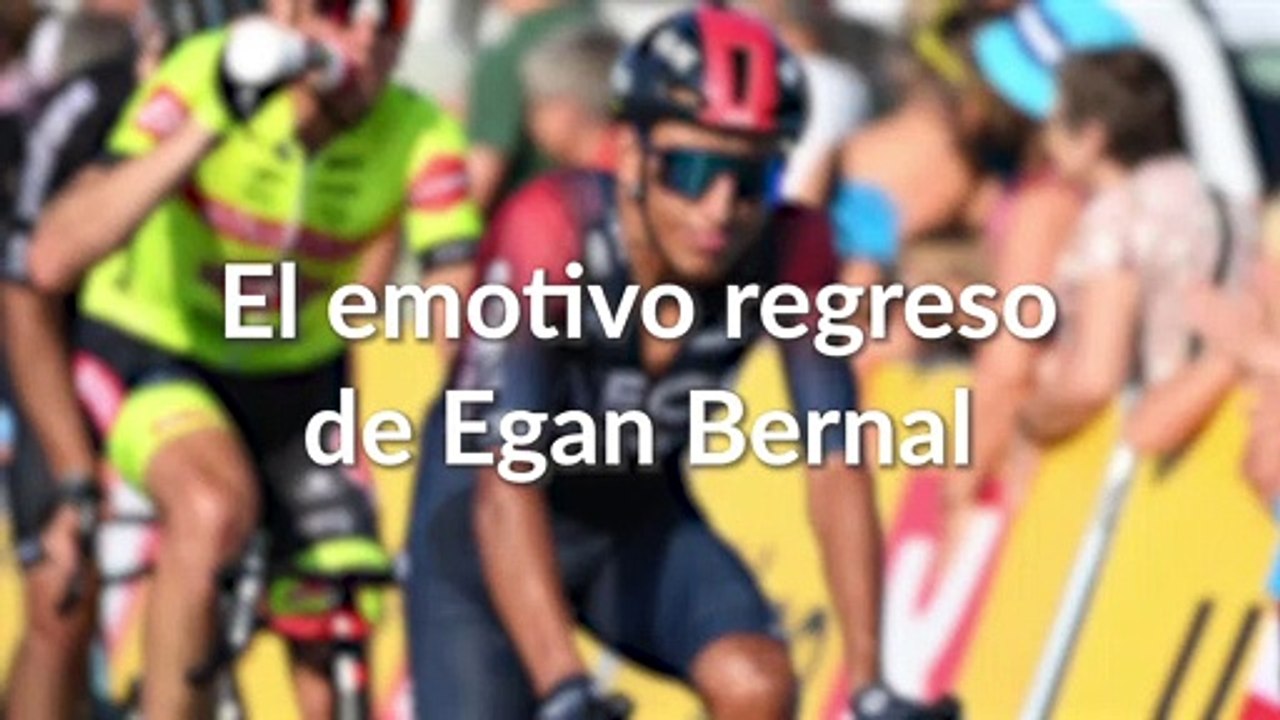 El emotivo regreso de Egan Bernal luego del accidente que casi acaba con su carrera