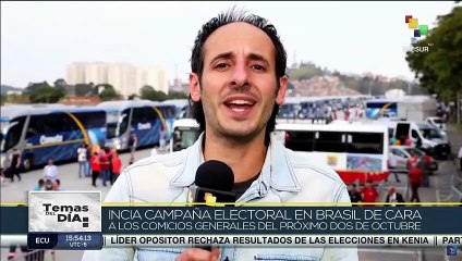 Lula da Silva inició campaña electoral por la presidencia de Brasil