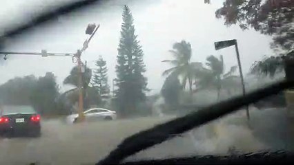 Torrencial aguacero amenaza acto de Abinader en monumento de Santiago