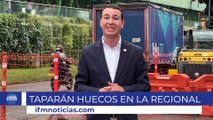Por fin taparán los cráteres de la Avenida Regional
