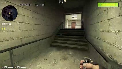 How to Smoke Mid on Office, option 2 - CSGO
