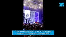 Ricardo Arjona criticó y se burló del lenguaje inclusivo “Es tiempo libre desperdiciado”